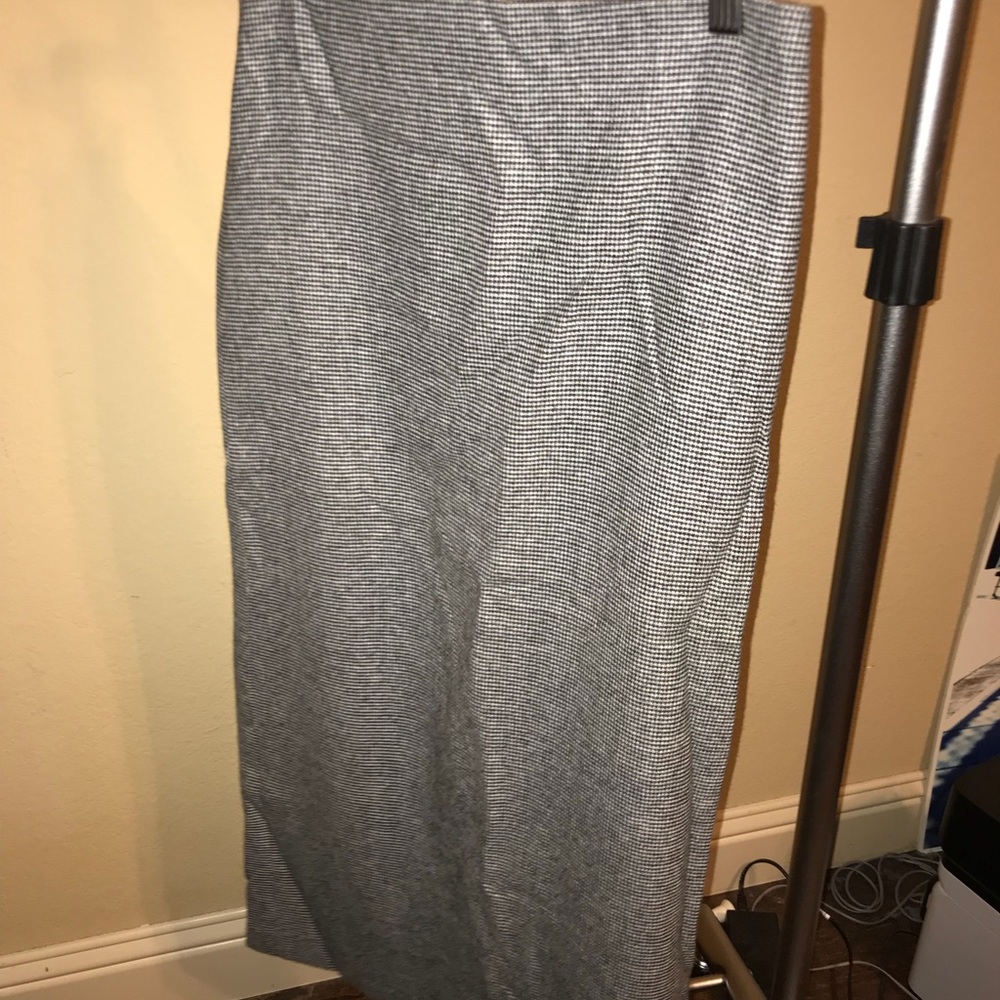 Long wool skirt